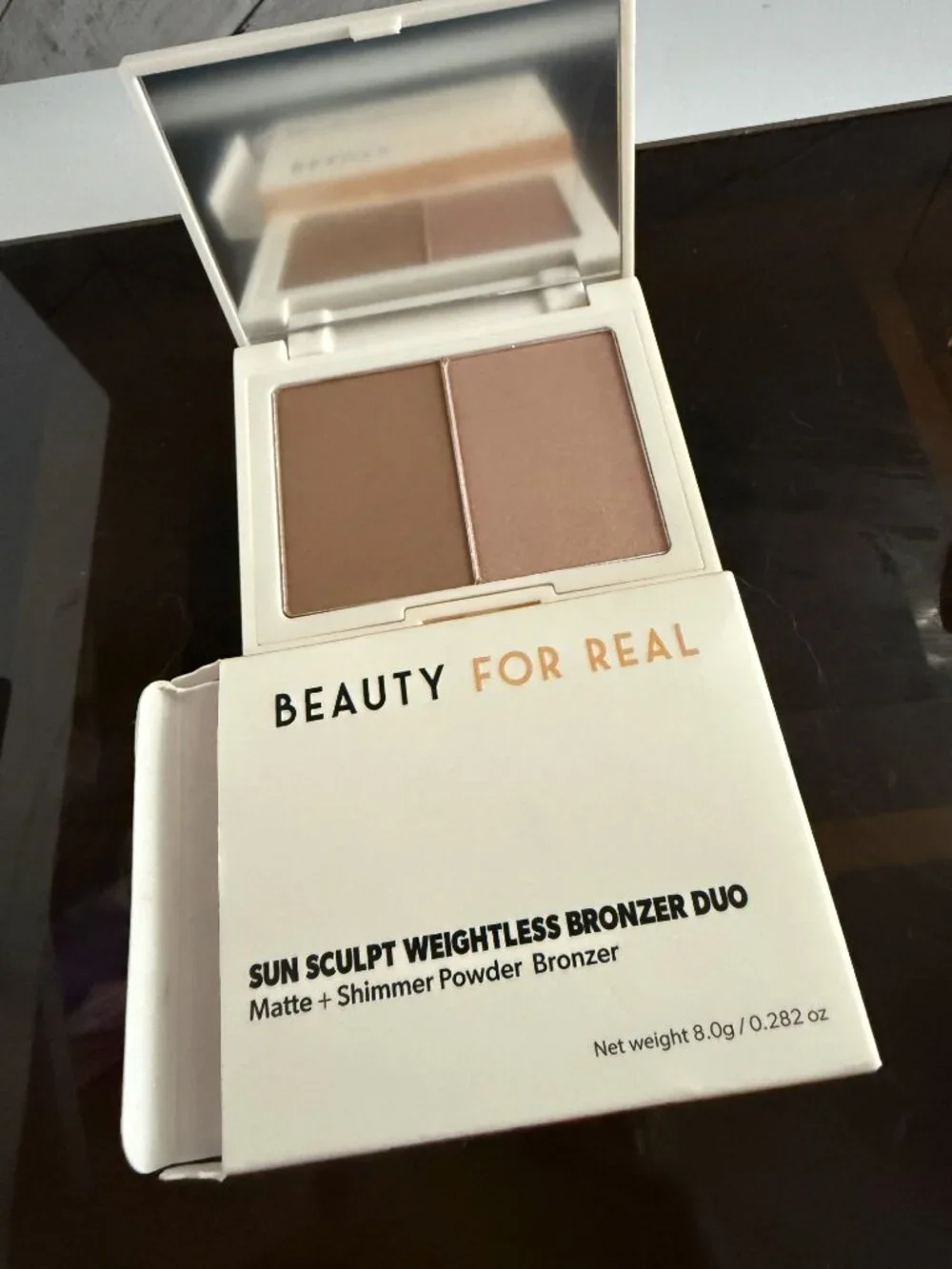 Beauty For Real Bronzer Duo & Gisou Lip Oil Shade